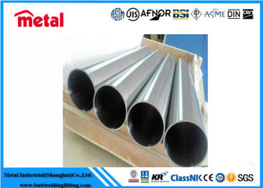 Pipa Titanium Gr7 Alloy yang halus ASTM B338 Seamless Weld Custom Length dengan permukaan anodisasi