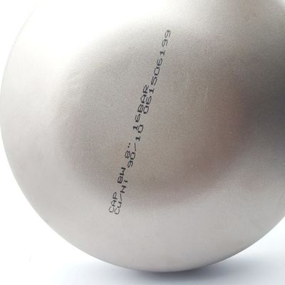 Fittings pipa baja tembaga nikel paduan dipalsukan Cap 8 "ukuran 16 bar tekanan