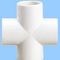 DIN8077 ISO15874 Tee Cross PVC Uh Perlengkapan Pipa Air
