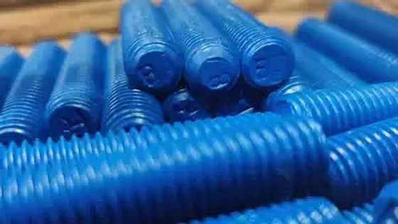 ASTM A453 Mechanical 7/8 &quot;Din975 Threaded Stud Bolt Screw Thread Hitam-Tebal galvanis