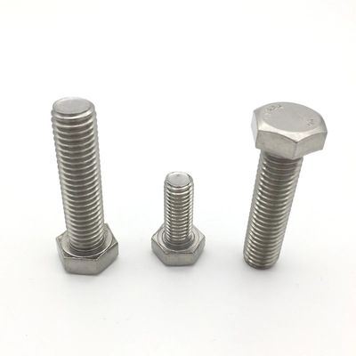 Harga pabrik stainless steel 304316316L DIN 931 DIN 933 hex baut dan mur / Hex Bolt
