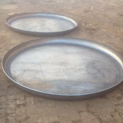 Dia 12.7mm Alloy Steel Pipe Fittings Tangki Baja Seamless Dished Berakhir