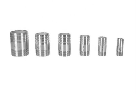 Fitting Pipa Stainless Steel GB Swage Fleksibel Puting Selang Bulat Dipoles Pria