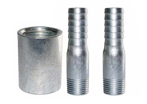 1/2 &quot;-4&quot; Puting panjang hidrolik baja karbon BSP NPT ulir laki-laki baja galvanis fitting panjang atau pendek nipple pipa laki-laki