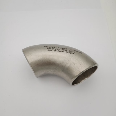 1 "STD DN25 90 Derajat Panjang Radius Super Duplex 2205 Pipa Fitting Siku