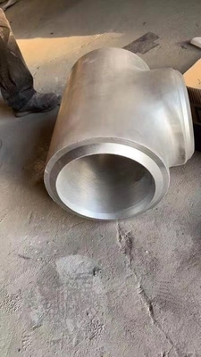 Monel 400 ASTM/UNSP N04400 Pagar Tee OD 8 "WT 4mm Disesuaikan