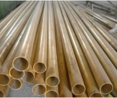 Tabung kuningan UNS C-27200 Merah. 9,52 x 0,70mm Medium Hard Sesuai ASTM B-135 pada bar 5,800mm