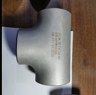 Tee Lurus Pengelasan Butt Mulus 8”* 8” SCH-80S ASTM A403-WP316/316L ASME B16.9