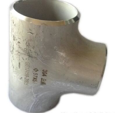 Duplex 32750 Stainless Steel Pipa Fitting ASME B16.11 Butt Welding Ditempa Pipa Mengurangi Tee