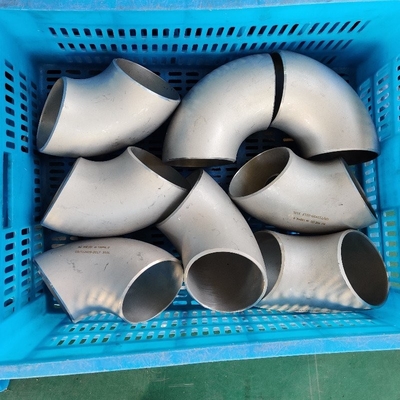 Fitting Pipa Baja Paduan 90D Hastelloy Long Radius Bend BW Elbow B3 ASME B16.9