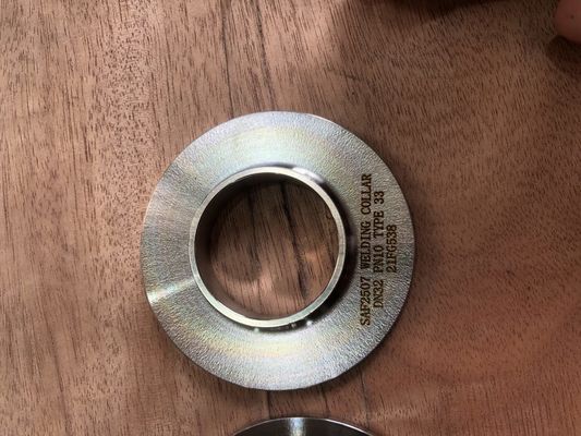 Pemasangan Baja Super Duplex EN 1092-1 PN 10 DN 65 Tipe 33 UNS S32750 Welding Collar