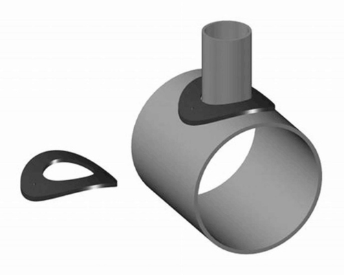 Bantalan Penguat Cabang Pipa Baja Karbon ASTM A516 Gr. 70 Untuk Koneksi