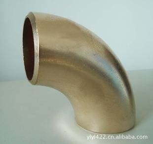 Fitting Pipa Siku Baja Nikel Tembaga 90D Radius Pendek Bend C70600 ASME B16.9