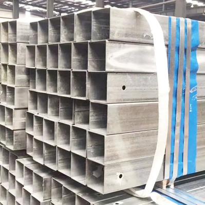 Erw Steel Square Tubing Ukuran Standar Pre Zinc Coated Square Pipa Baja Galvanis 4 