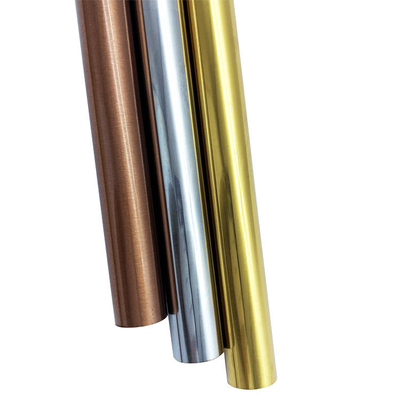 Pipa baja tahan karat SS304 201 pipa baja tahan karat titanium pipa baja tahan karat dekoratif