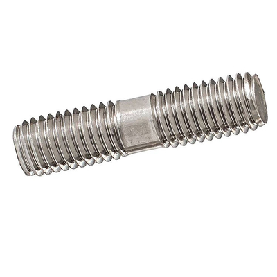 Grosir Kustom Pengikat Kekuatan Tinggi Ganda Berakhir Thread Stud Bolt Stainless Steel