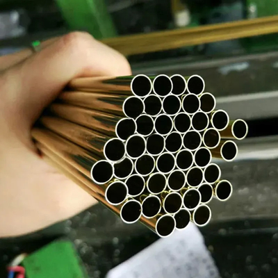 Pipa Paduan Tembaga Nikel CuNi10Fe1Mn 8 Inch Pipa Tembaga Bulat Lurus Mulus