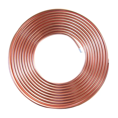 Tabung Kumparan Tembaga Mulus C10100 C11000 C12200 3mm 15m Baja Pipa Tembaga Putaran Coil