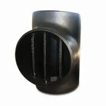 Kualitas Tinggi Nikel Alloy Barred Equal Tee ASME B16.9 4 Inch SCH20 Black Painting