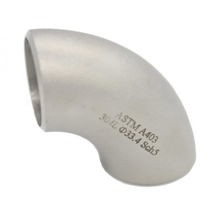 METAL kualitas tinggi siku makanan kelas sanitasi stainless steel 90 derajat siku panjang pipa Fittings siku