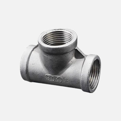 Tee Berulir Baja Tahan Karat ASME B16.9/ASTM A403 WP316 304 SS Berkualitas Tinggi dengan Diameter Sama