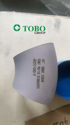UNS C70600 Pengelasan Butt Nikel Tembaga 90D Siku Radius Panjang 5