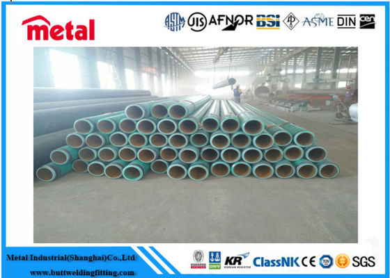 12 Inch PE / 3PE Coated Steel Pipe Untuk Cairan / Minyak / Gas / Petroleum Ketebalan 1,8 - 22 Mm