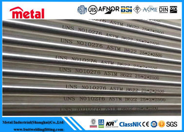 25mm * 2mm * 2500mm Pipa Baja Paduan Nikel Mulus UNS NO10276 ASTM B622