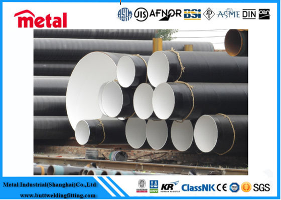 OD 21,3 - 660 mm 3 Lapisan Polyethylene Coating Pe Lined Carbon Steel Pipe, SCH 30 Plastic Coated Oil Pipe