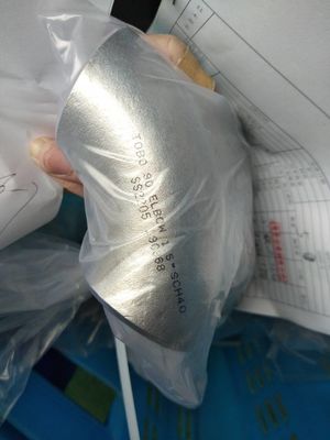 ASTM A234 90 Derajat LR 8 '' Nikel Alloy Elbow Pipe Fitting Sch80 Putaran Kepala Kode