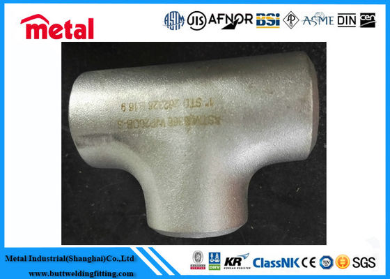 Fitting Pipa Industri Baja Paduan BW Equal Tee ASTM B366 Alloy B UNS N10001
