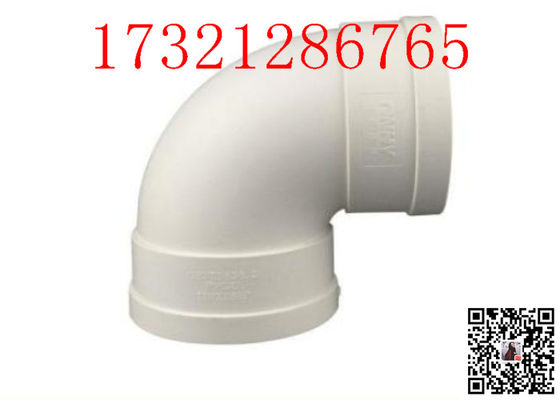 Lembaran Plastik PVC Siku 90 Deg Sertifikat Gua Cnc Elbow Fittings Dampak Asal Polikarbonat