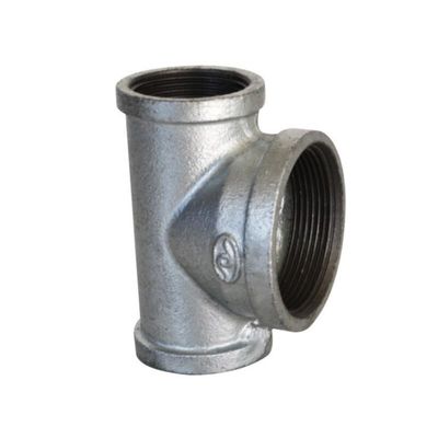WP310S 3-1/2 '' Pipa Galvanis Hitam pas Tee Bulat Sch60