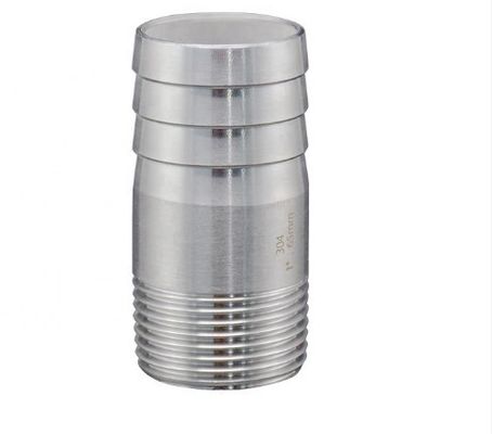 Fitting Pipa Stainless Steel GB Swage Fleksibel Puting Selang Bulat Dipoles Pria