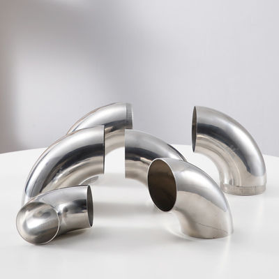 304 Stainless Steel Elbow Stair Handrail Elbow 90 Degrees Welded Industrial Elbow Sanitary Elbow Fittings