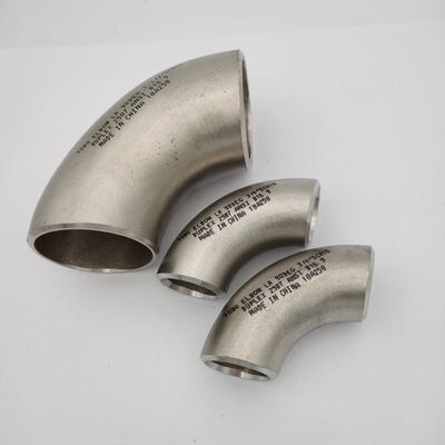 Paduan 800H / 800HT 45 derajat, 90 derajat Fitting Pipa Siku Untuk Industri