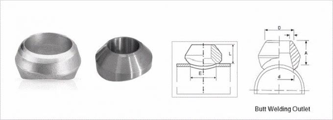 berita perusahaan terbaru tentang 1/4 "sampai 4" MSS SP-97 ASME B16.11 baja tahan karat F316 / 316L Fitting weldolet yang ditempa  0