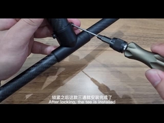 Fitting Pipa Baja Paduan ASME B16.9 ASTM A234 WP11 Tee Seamless 2 '' SCH40 Tee Sama