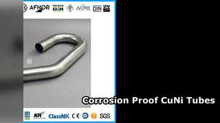 Tabung CuNi U Tahan Korosi untuk Penukar Panas Laut